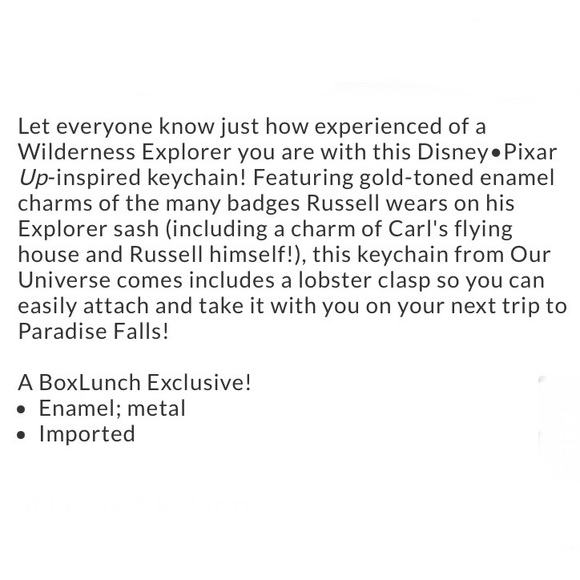 LOUNGEFLY DISNEY PIXAR UP Russell Wilderness Explorer CROSSBODY BAG & KEYCHAIN! - Picture 8 of 8